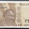 2025 Rupees 10 Banknote, Fancy Serial Number 83C 666666 , Sign. Sanjay Malhotra, UNC