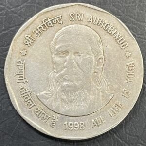2RS SRI AUROBINDO ALL LIFE IS YOGA 1998 CALCUTTA MINT