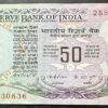 F-2 50RS REPUBLIC INDIA BANKNOTE SIGNED K.R.PURI WITHOUT FLAG ISSUE 2BS 430836 IN GEM UNC CONDITION